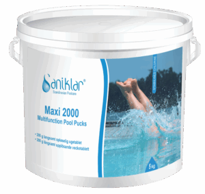 SANIKLAR MAXI 2000 - Multifunktionstablet til pool 5 kg.