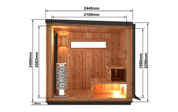 MaXXwell CUBE SAUNA LUX